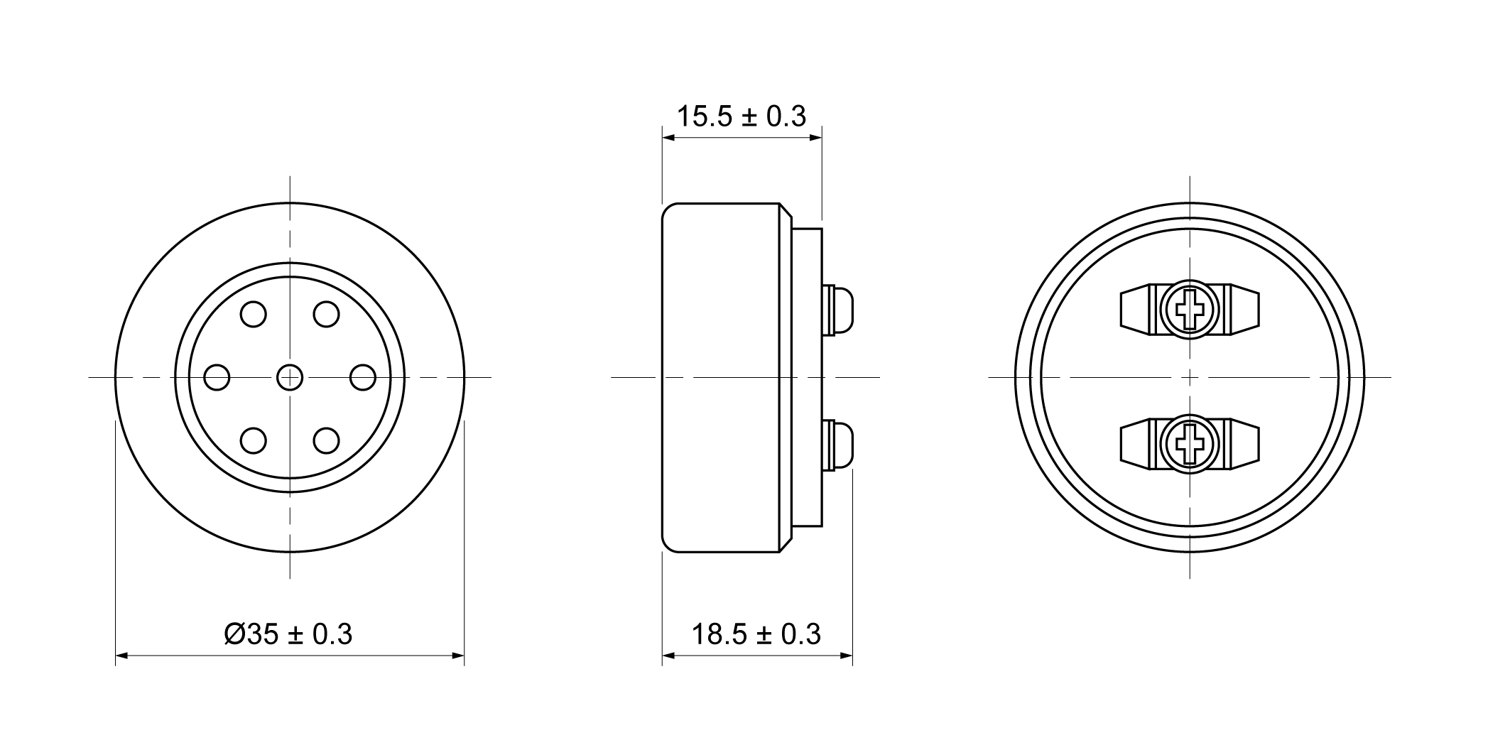 DR3516A-M150E Mechanical Drawing